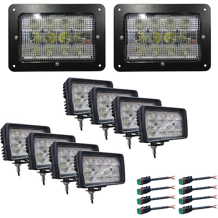 Tiger Lights Complete LED Light Kit For Case/International Harvester 9110, 9130; CASEKIT-6